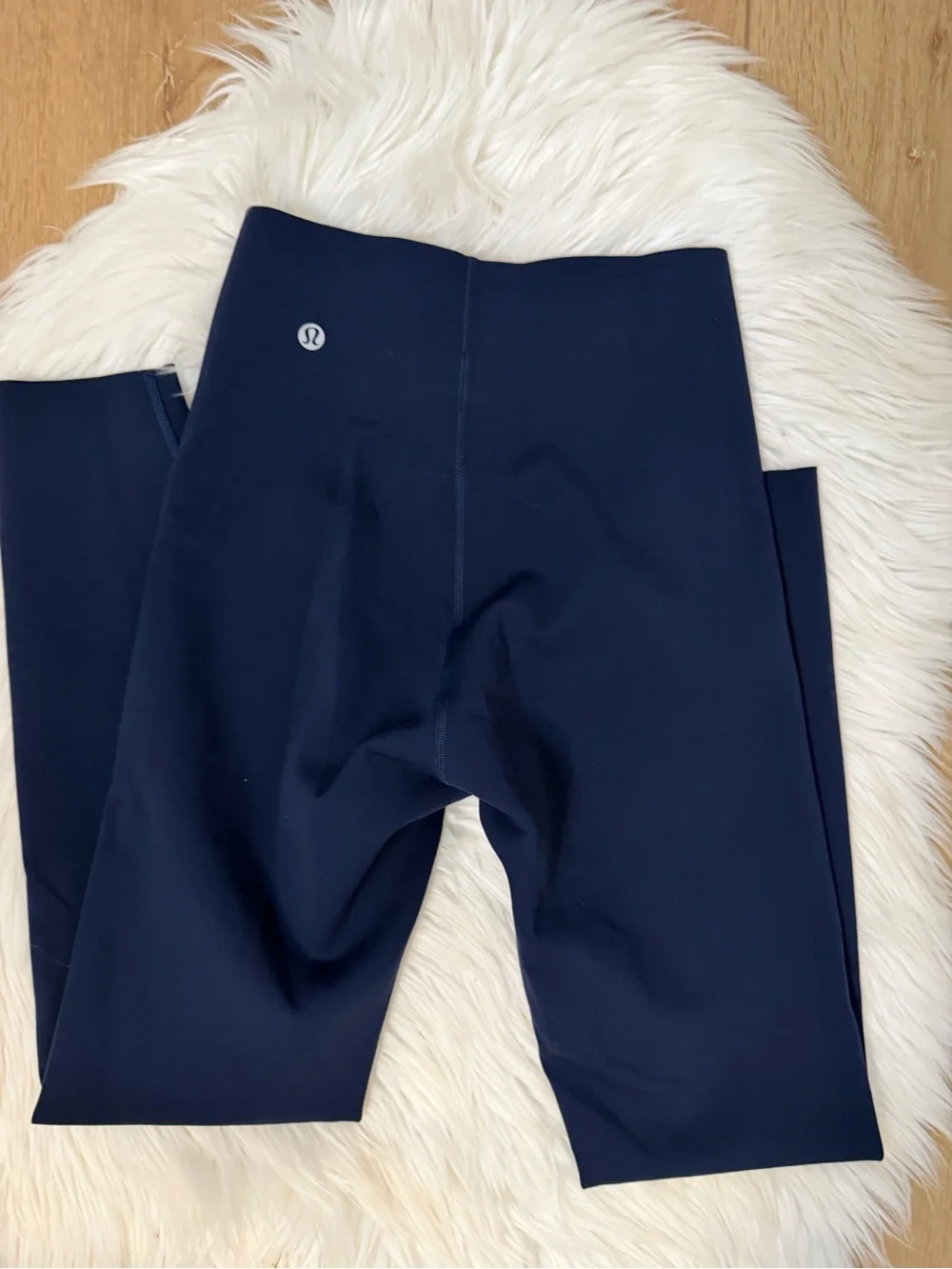 lululemon athletica Deep Navy Glow Up High Rise Leggings 25inch inseam Size 4